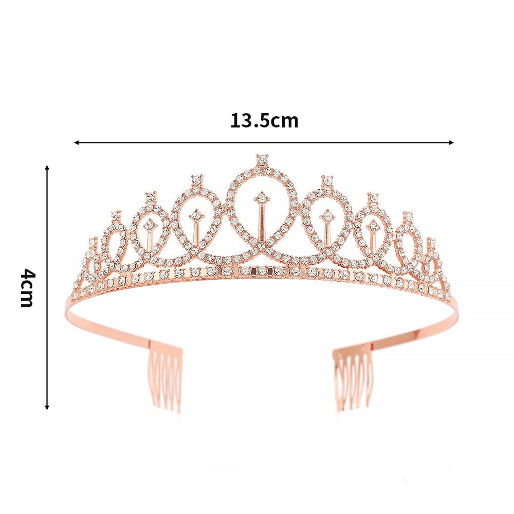 2-piece Silvery Birthday Girl Tiara and Sash Set - Elegant Rhinestone Alloy view 4