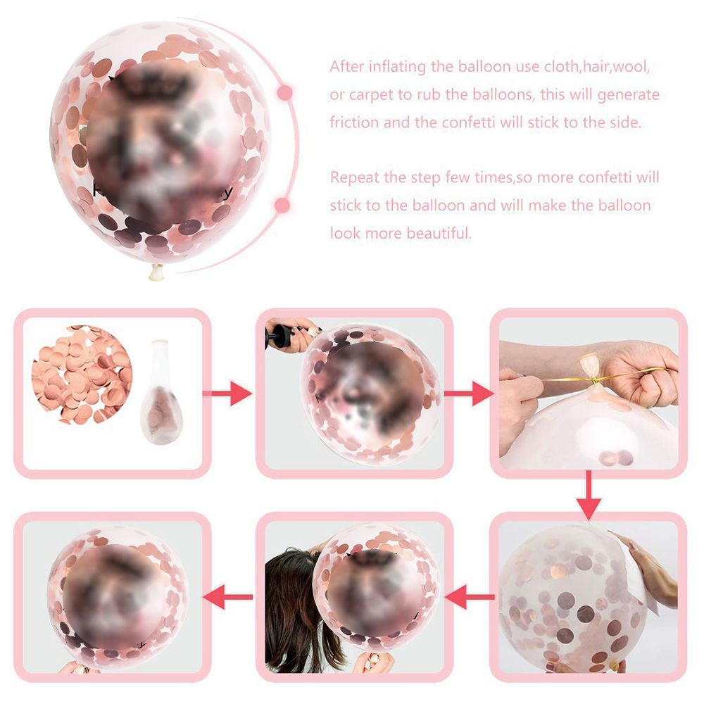 Rose Gold 18th Birthday Balloon Decoration Set - Foil Number Balloons view 3