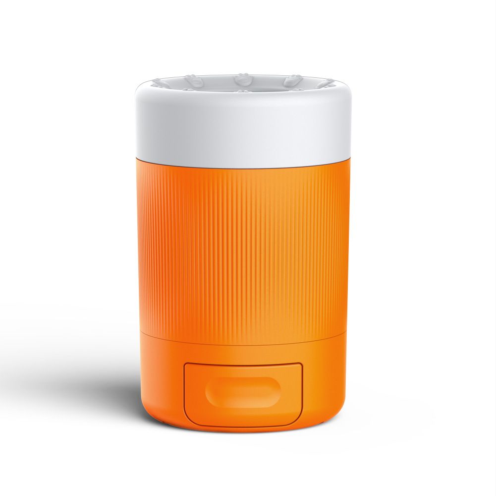 Orange Pet Paw Cleaner Cup - Portable Dog Foot Washer with Soft Silicone