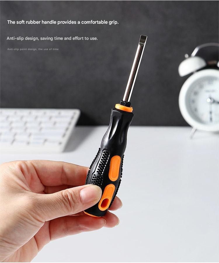 8-in-1 Black and Orange Multi-Bit Screwdriver Set - Compact Precision Tool Kit view 6