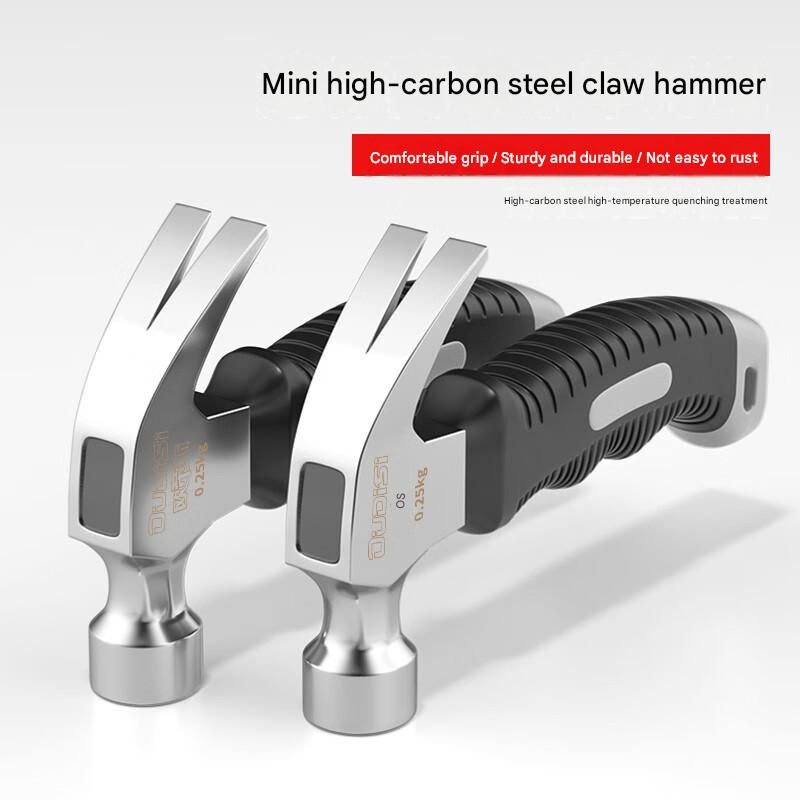 2-piece Mini Claw Hammer and One 6-inch flathead screwdriver — Chrome Vanadium view 3