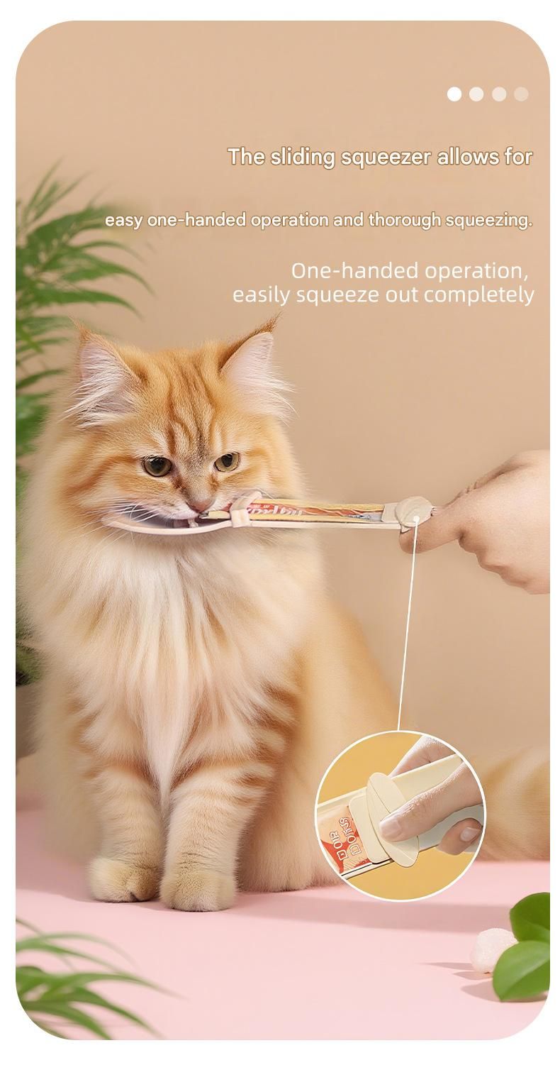 Purple Cat Treat Spoon for Wet Food & Paste - Extra-Long PP Handle view 6