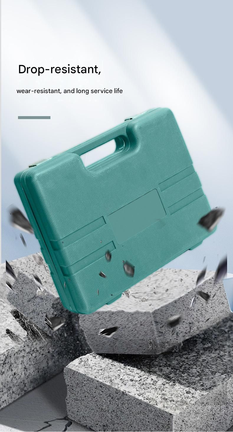 Green 12 Piece Set -Multi-Purpose Home & Car Tool Kit - Durable Blow-Molded Case view 11