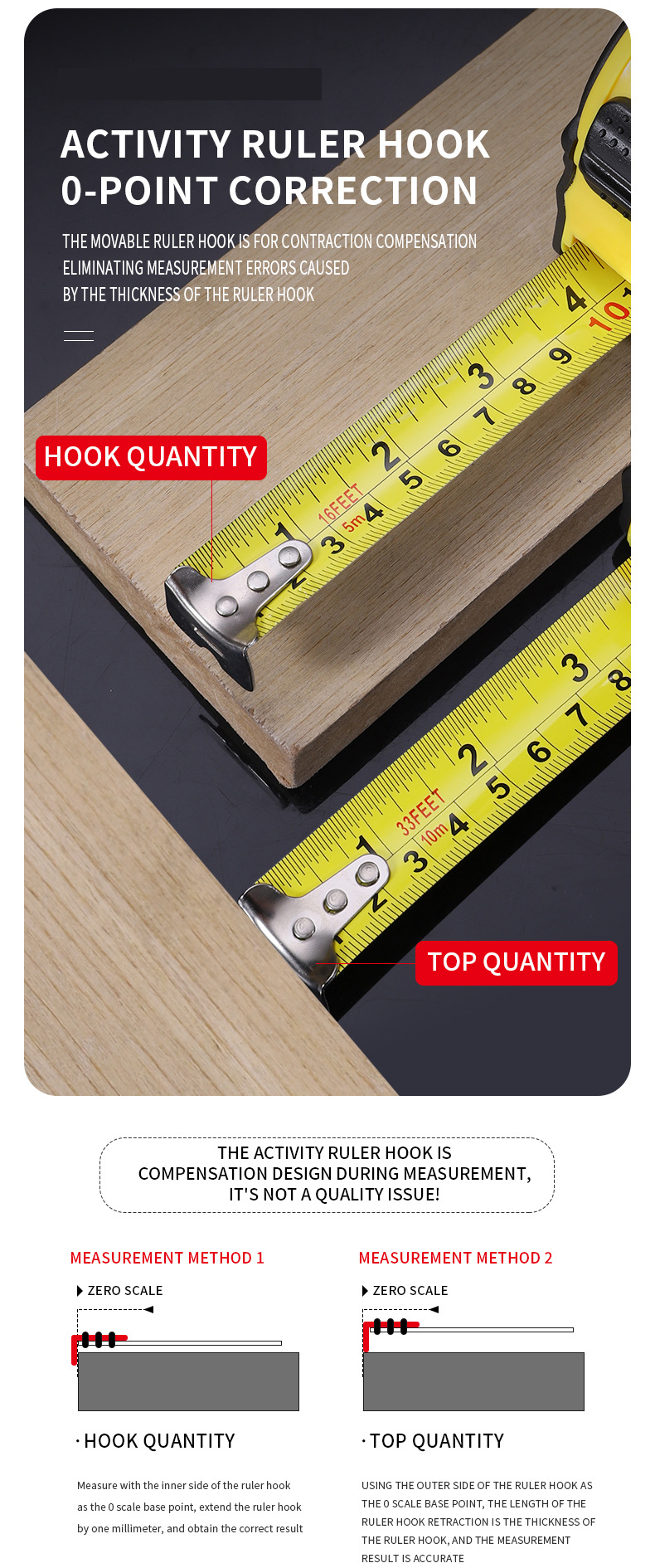 5M Heavy Duty Steel Tape Measure - Metric & Imperial Dual Scale - High Carbon view 9