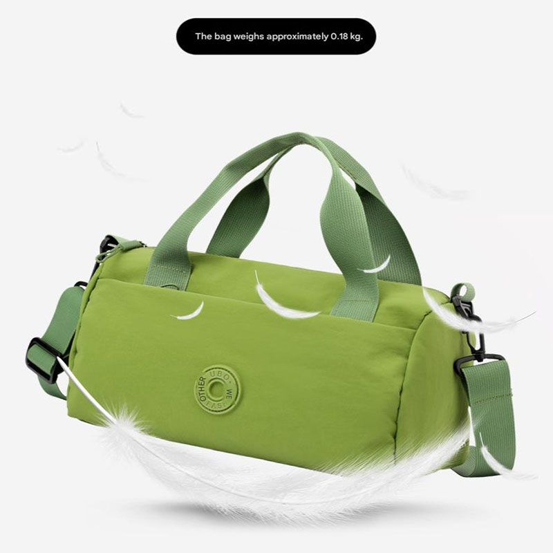 Olive green Lightweight Large Capacity Sports Duffel Bag - Portable Crossbody view 3