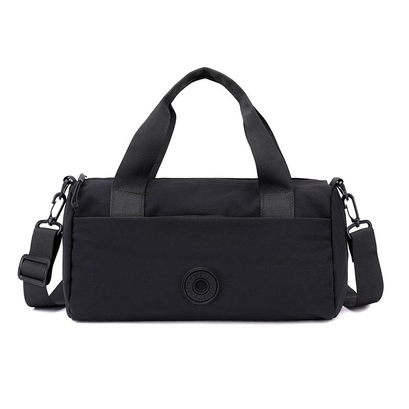 Black Lightweight Large Capacity Sports Duffel Bag - Portable Crossbody Travel — image 1