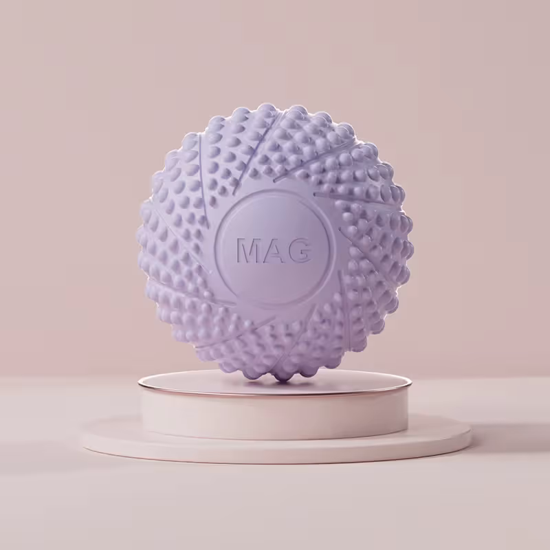 2-Pack Purple Spiky Fascia Massage Balls - Portable TPE Foot Arch Muscle — image 1