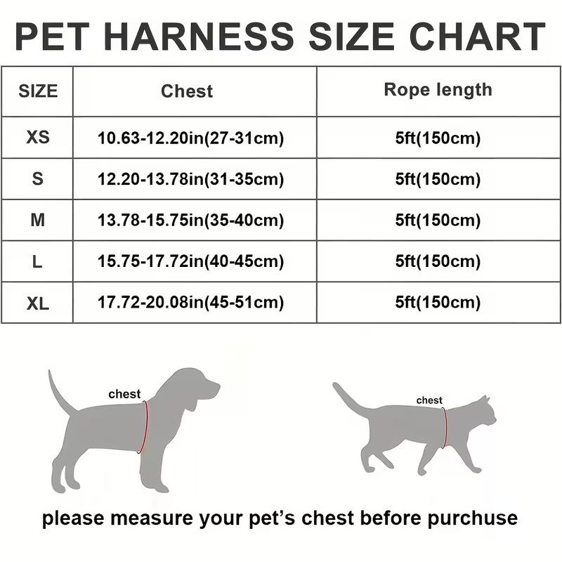 Black Breathable Dog Harness and Leash Set - Adjustable Reflective Pet Vest view 7