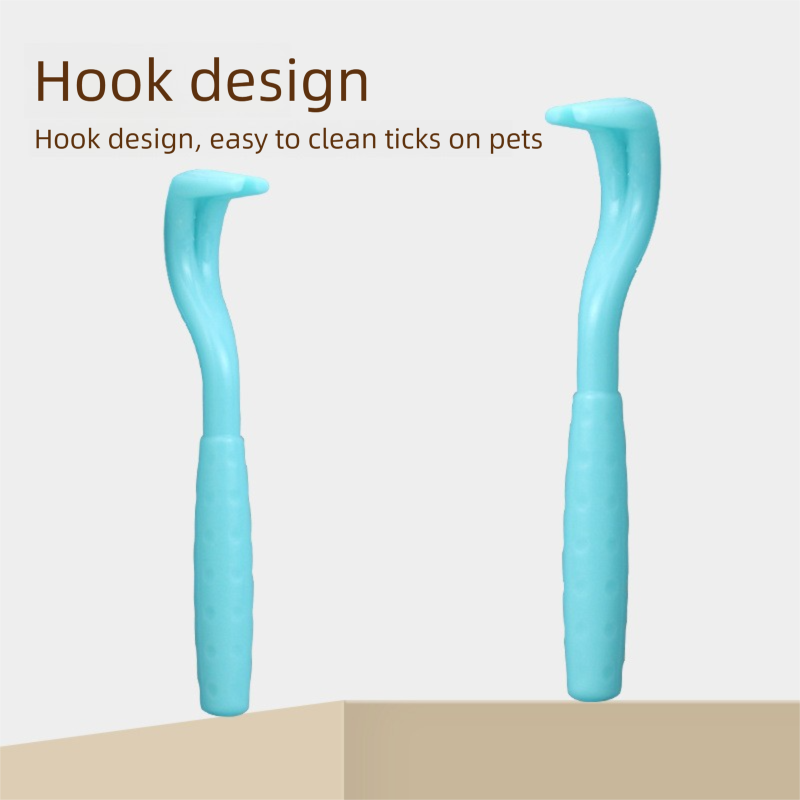 2-Pack Black Pet Tick Remover Tool Set - Small Medium Large Flea and Tick Hook view 2