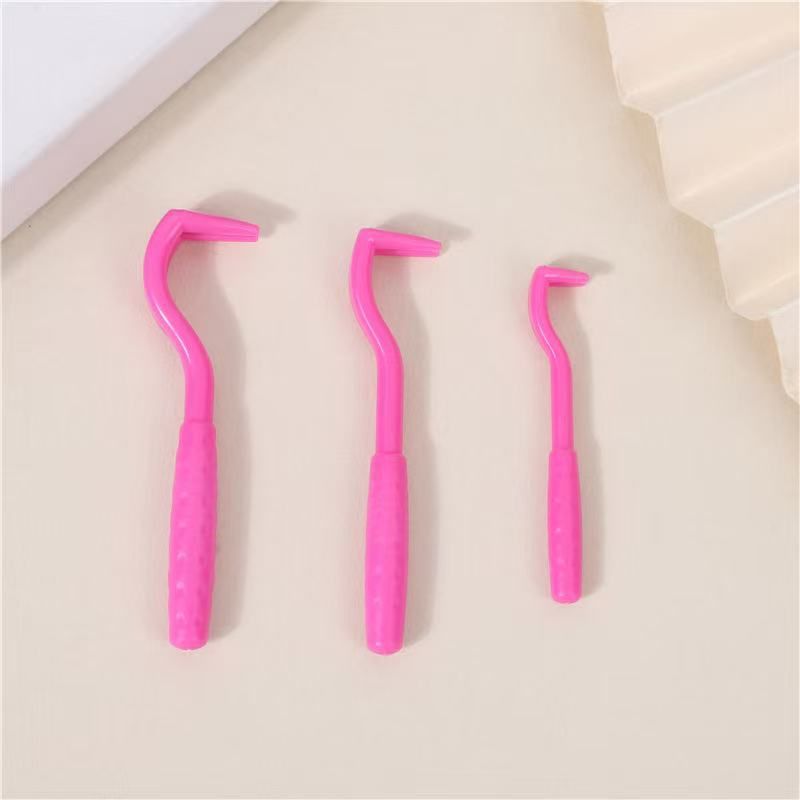 2-Pack Rose red Pet Tick Remover Tool Set - Small Medium Large Flea and Tick