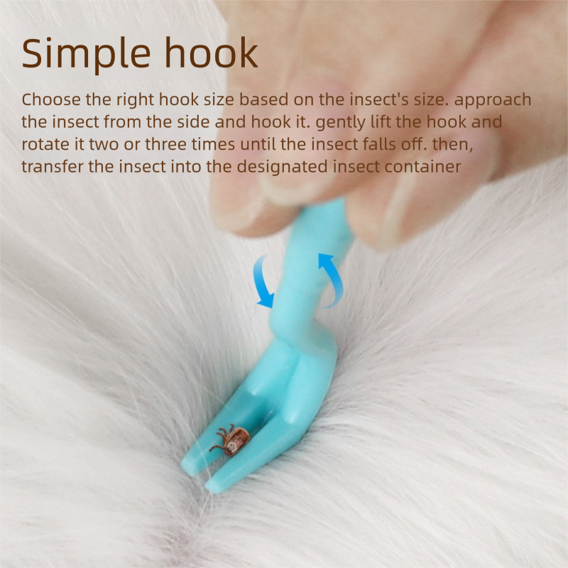 2-Pack Rose red Pet Tick Remover Tool Set - Small Medium Large Flea and Tick view 3