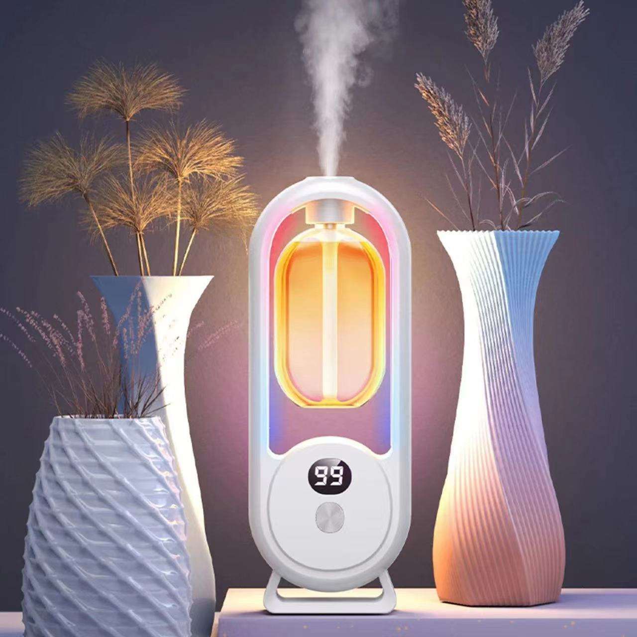 White Smart Aromatherapy Diffuser - Ultrasonic Mist Air Freshener with LED view 3