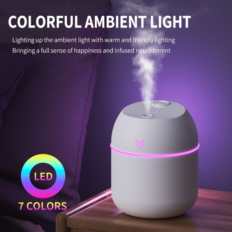 Pink Mini USB Humidifier Large Mist - Desktop Ultrasonic Air Humidifier with view 3