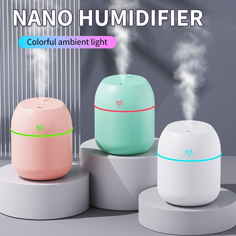 Green Mini USB Humidifier Large Mist - Desktop Ultrasonic Air Humidifier with view 2
