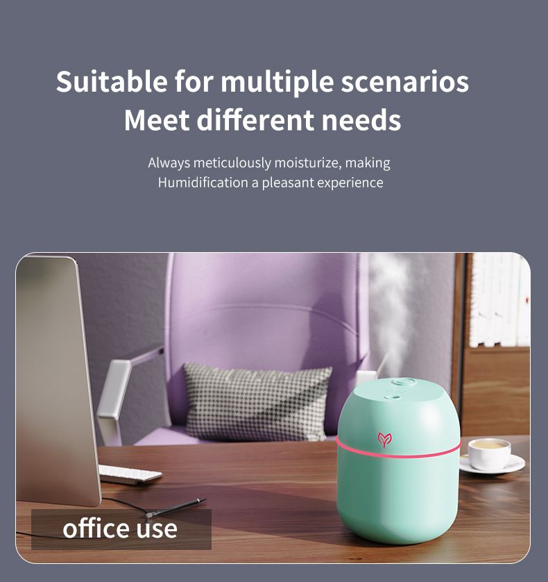 Green Mini USB Humidifier Large Mist - Desktop Ultrasonic Air Humidifier with view 5