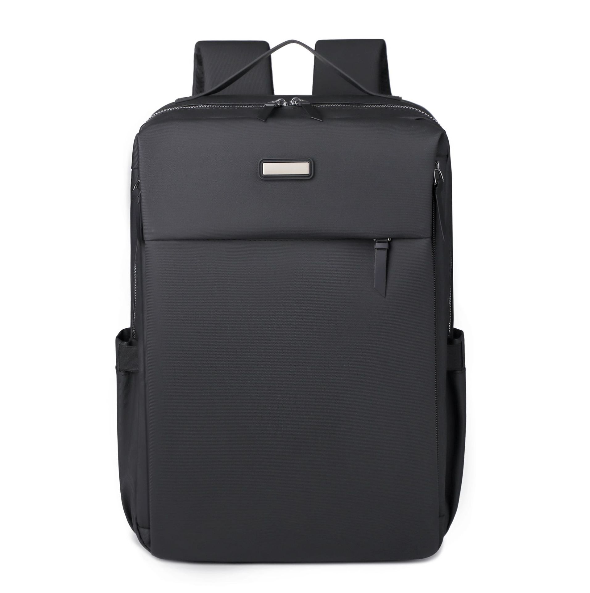 Black Large Capacity Airbag Backpack Multi-Compartment Laptop Backpack Travel