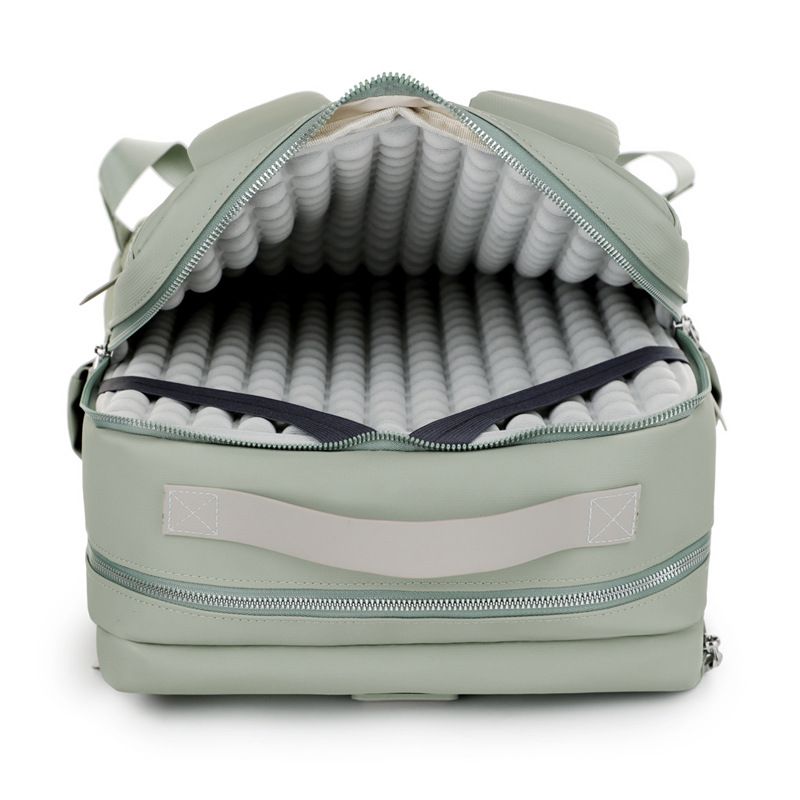 Blue Large Capacity Airbag Backpack Multi-Compartment Laptop Backpack Travel view 2
