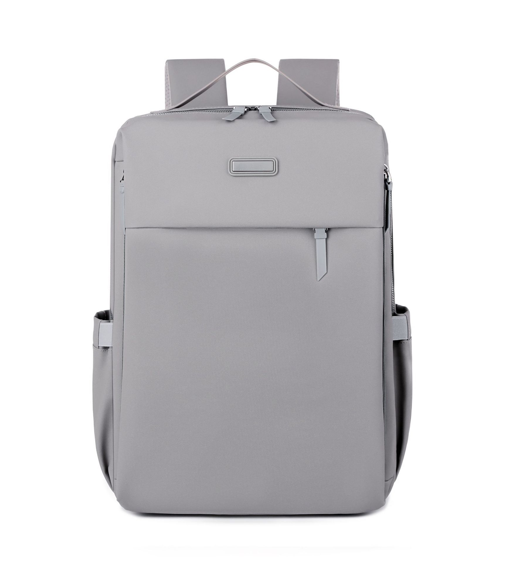 Grey Large Capacity Airbag Backpack Multi-Compartment Laptop Backpack Travel