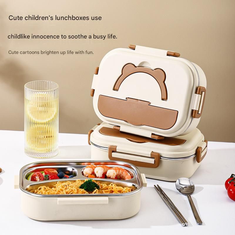 2 Grids 316 Stainless Steel Insulated Lunch Box with Compartments Large view 5