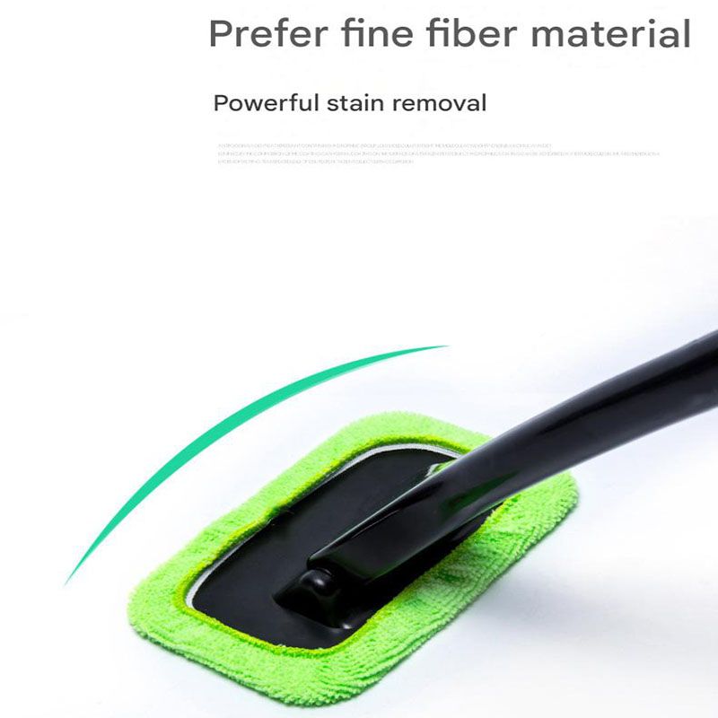 Dark blue Car Windshield Cleaning Brush with 5 Replacement Microfiber Pads view 6