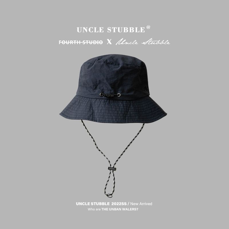 Navy blue Packable Bucket Hat Unisex Wide Brim Foldable Sun Protection Hiking