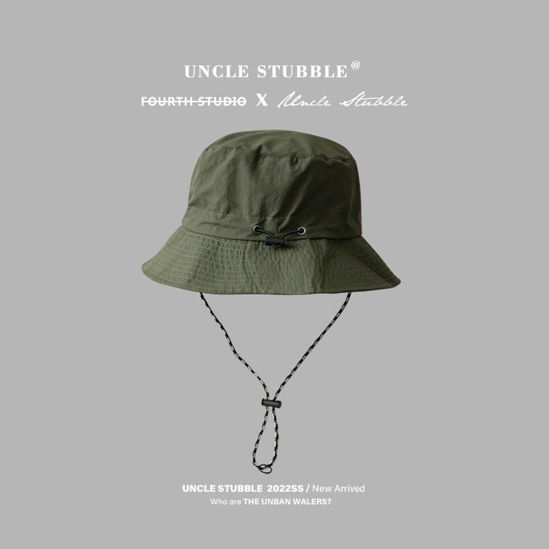 Army green Packable Bucket Hat Unisex Wide Brim Foldable Sun Protection Hiking