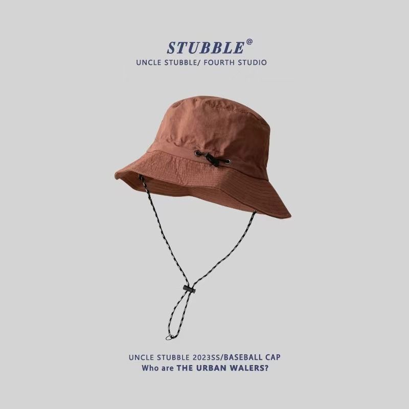 Brick red Packable Bucket Hat Unisex Wide Brim Foldable Sun Protection Hiking