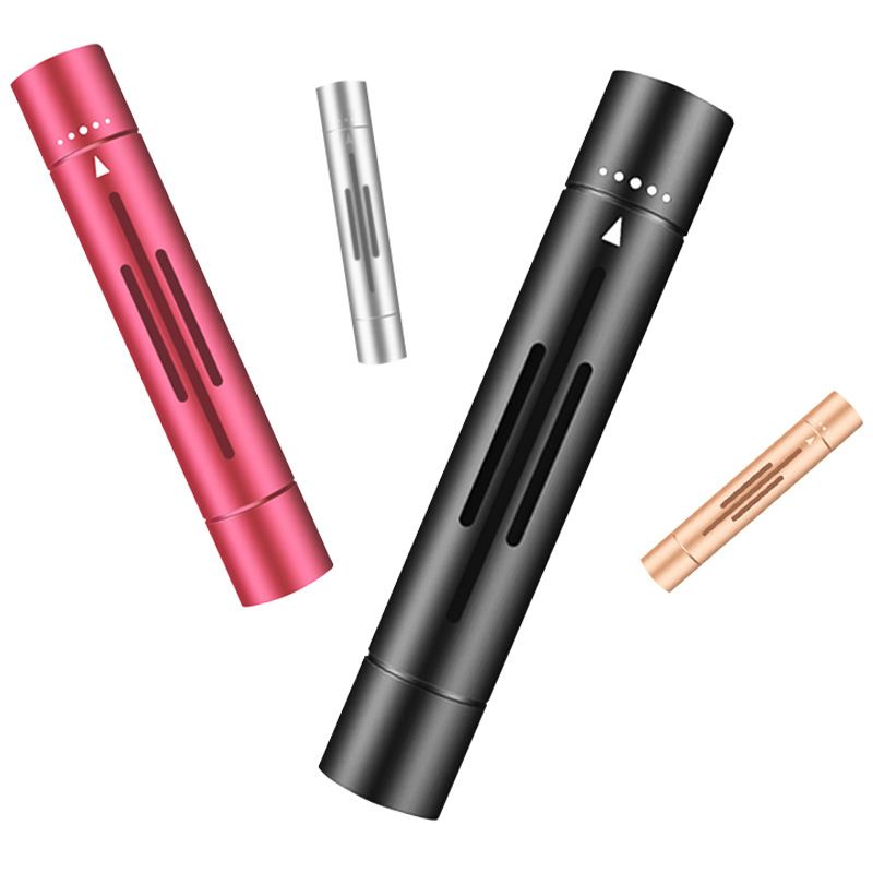 Silver Mini Car Air Vent Perfume Freshener with 6 Scent Refills Aluminum Alloy view 6