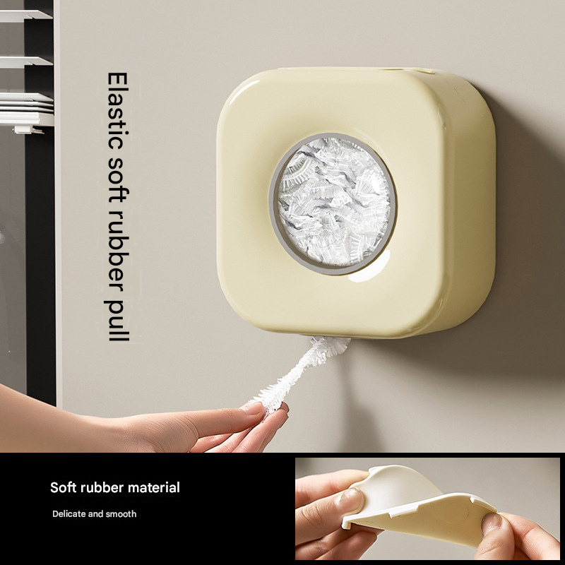 White Wall Mounted Plastic Wrap Dispenser Storage Box with 200 Preservation Films view 3