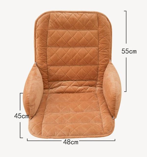 Pink Premium Quilted Plush Integrated Seat Cushion & Backrest – Thickened view 7