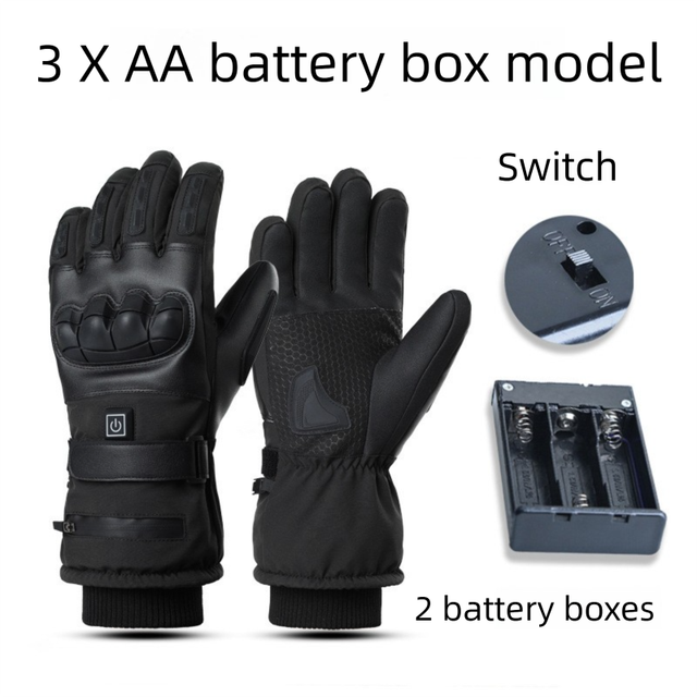 Winter 3 Level Intelligent Heated Gloves with Touchscreen Fingertip &