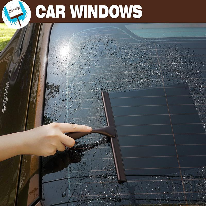 Silver Stainless Steel Glass Squeegee for Car Windshield & Countertop - 10 view 3