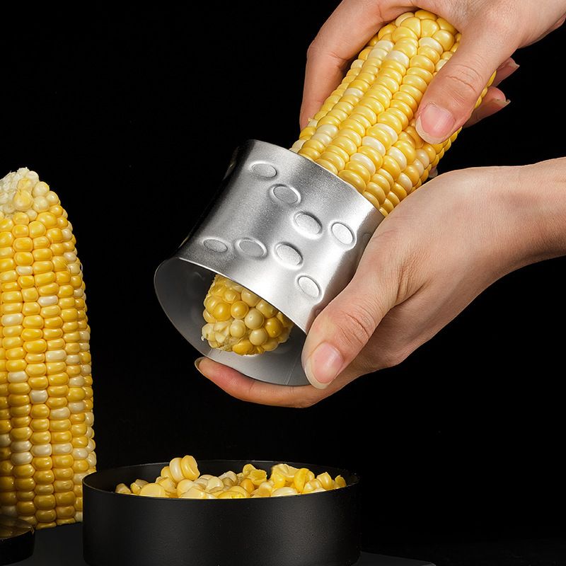 2-Pack Premium Stainless Steel Manual Corn Thresher Peeler and Cob Cutter with view 5