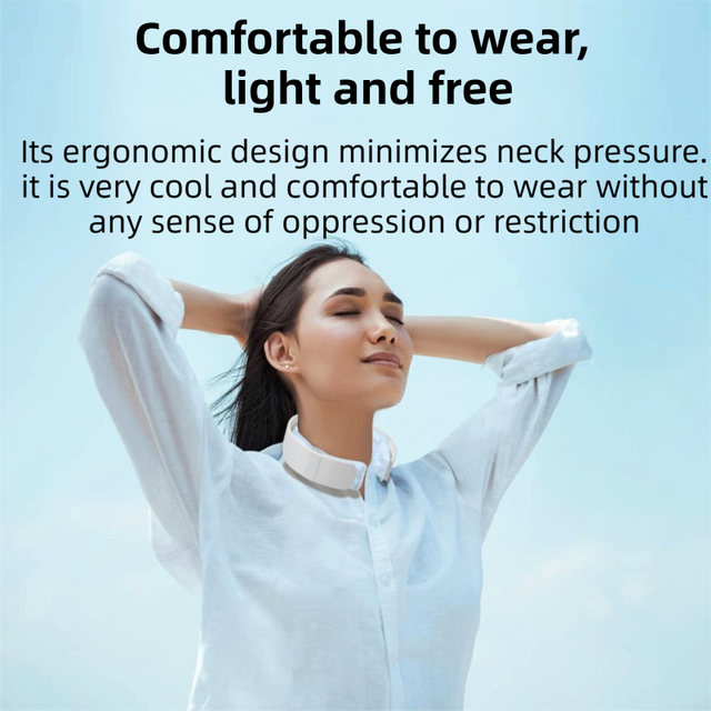 Black Reusable Neck Cooling Ring – 360° Omnidirectional Wearable Ice Collar view 5