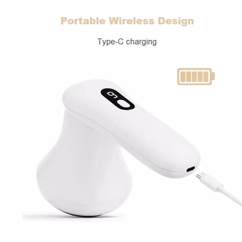 White Wireless Multi Function Fat Burning & Body Shaping Massager with 9 Speed view 3