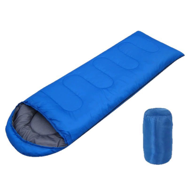 210 x 75cm Blue Portable Envelope Camping Sleeping Bag 1.3kg Thickened Warm — image 1