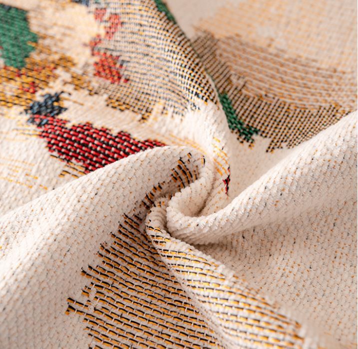 180 x 340 CM Christmas Jacquard Chenille Sofa Cover Throw Blanket with Tassel view 3