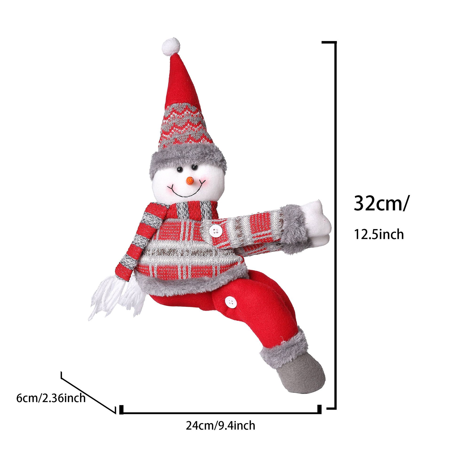 Snowman Christmas Curtain Tiebacks view 4