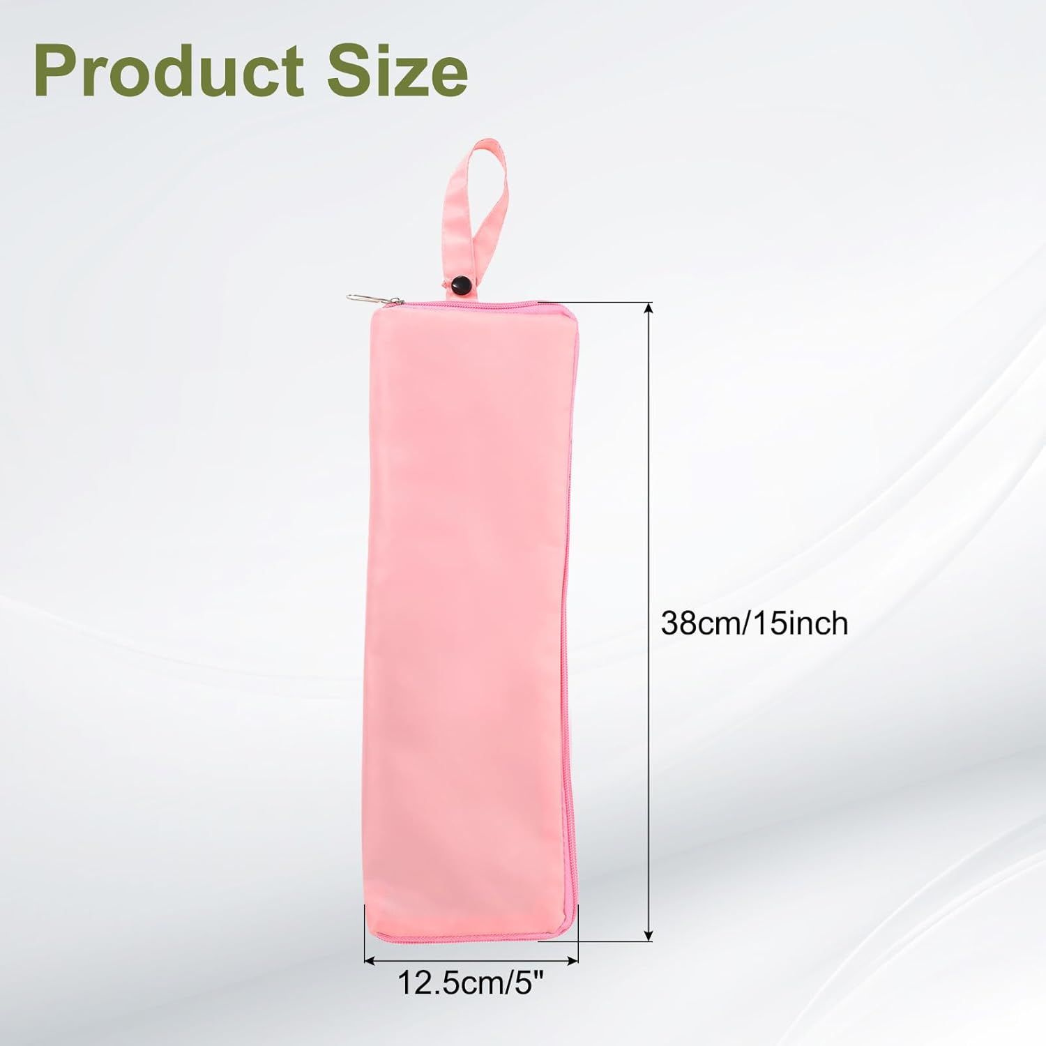 2-Pack Foldable Waterproof Umbrella Storage Sleeve with Zippers view 3