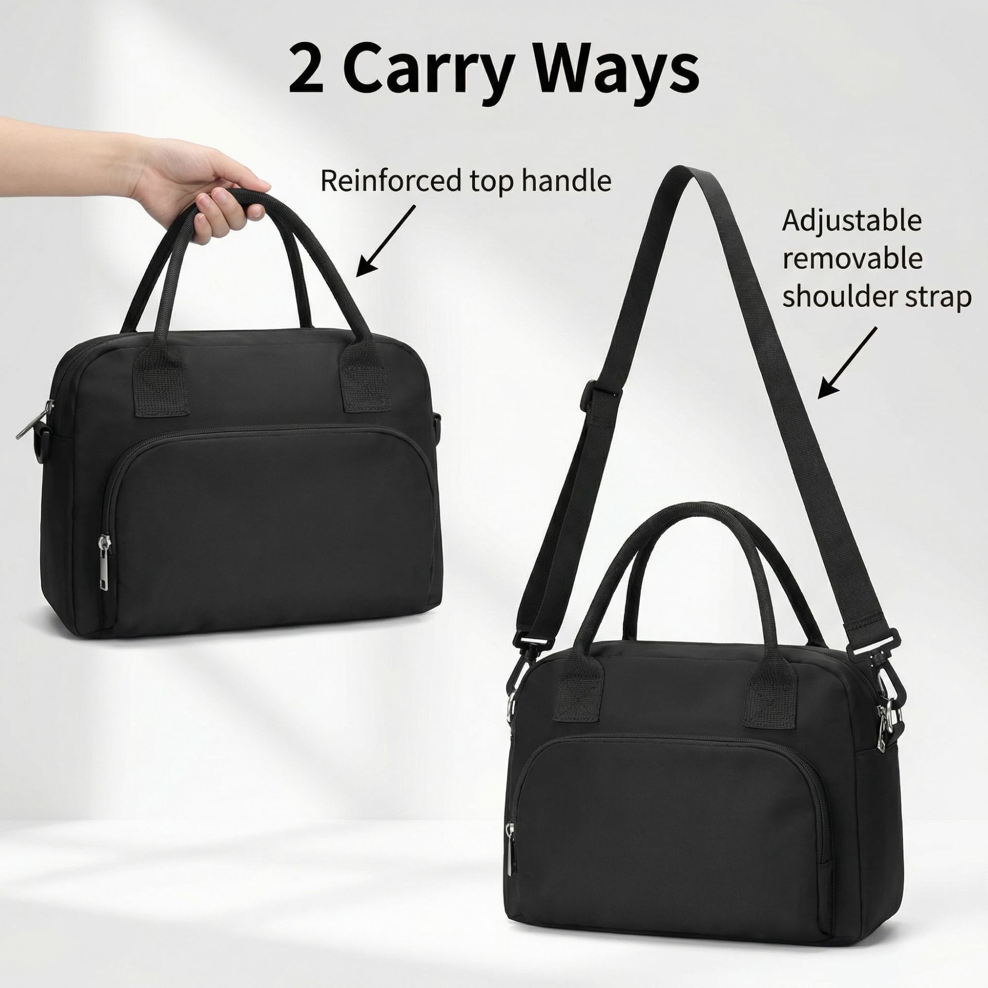 Beige Floral Print Soft Corduroy Insulated Lunch Bag for Women and Students view 5