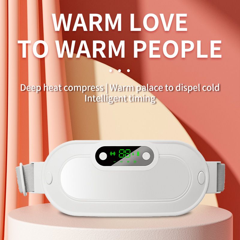 Pink Portable USB Rechargeable Graphene Heating Waist Belt with Gift Box - 4 view 2