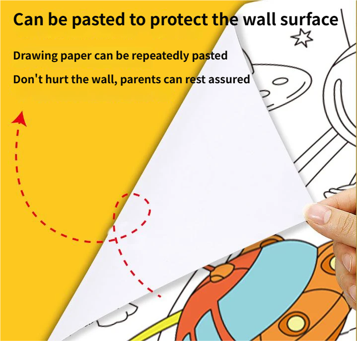 3M Extra Long Reusable Coloring Paper Roll view 4