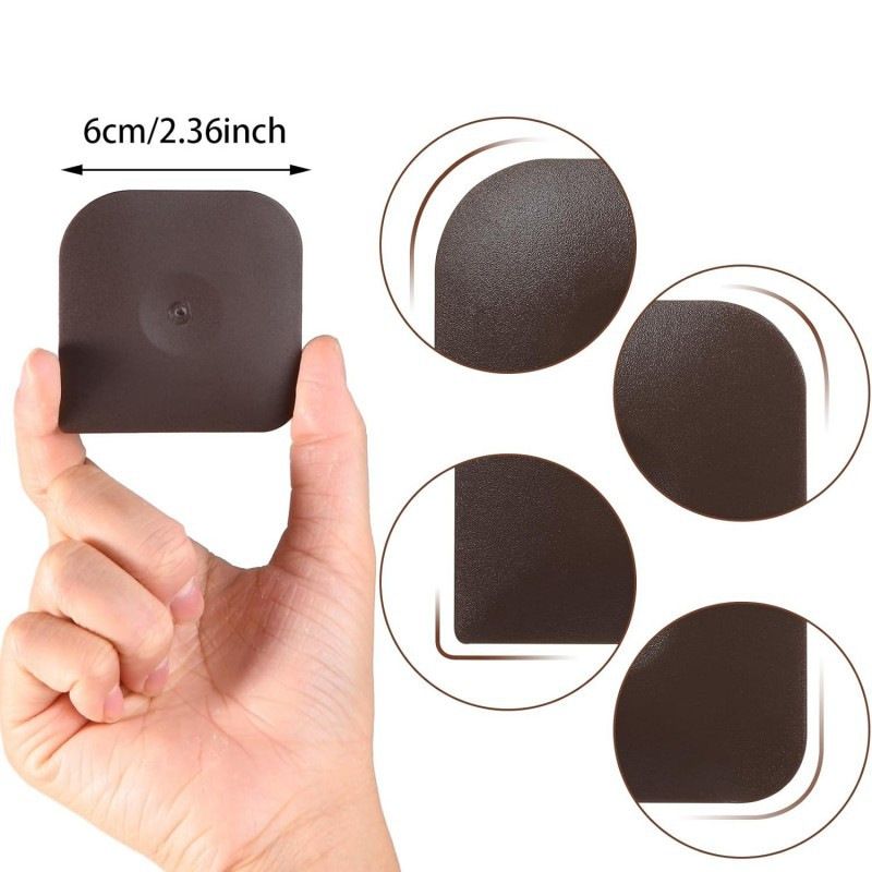 8-Pack Black Nylon Non-Stick Pan Scraper Set with Ergonomic Angled Edges view 6