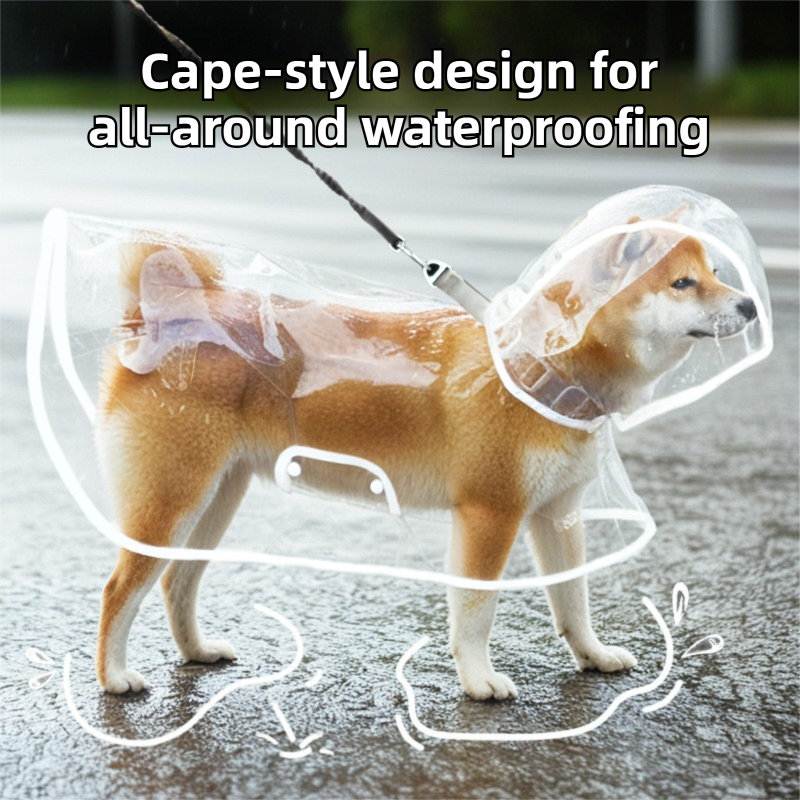 3 Piece Rainy Day Pet Care Set - 6XL Size Waterproof Dog Hooded EVA view 3