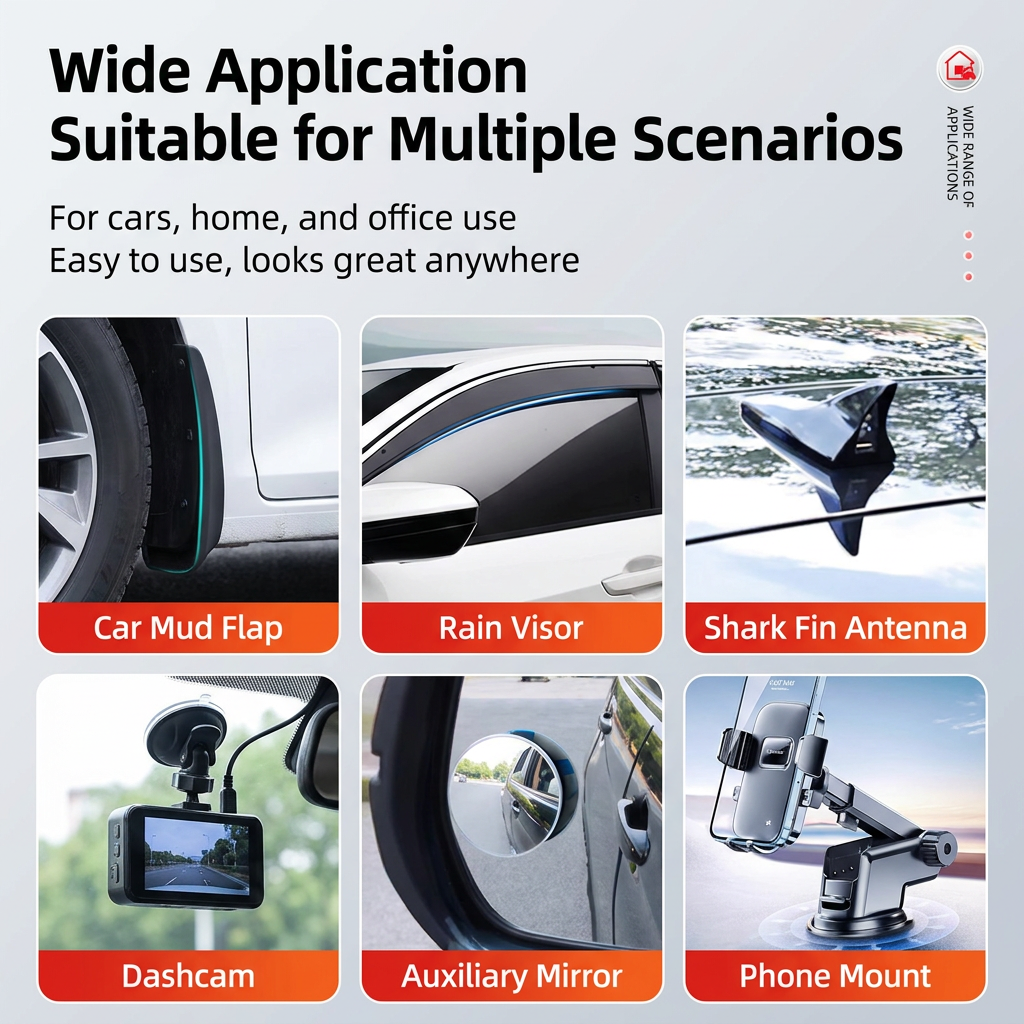 Red Compact 360° Adjustable Car Heater Fan with 20PCS Removable Nano Double view 8