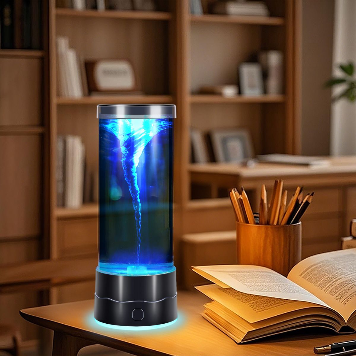 White Dynamic Tornado Touch Control Mood Night Light with Single Color view 4