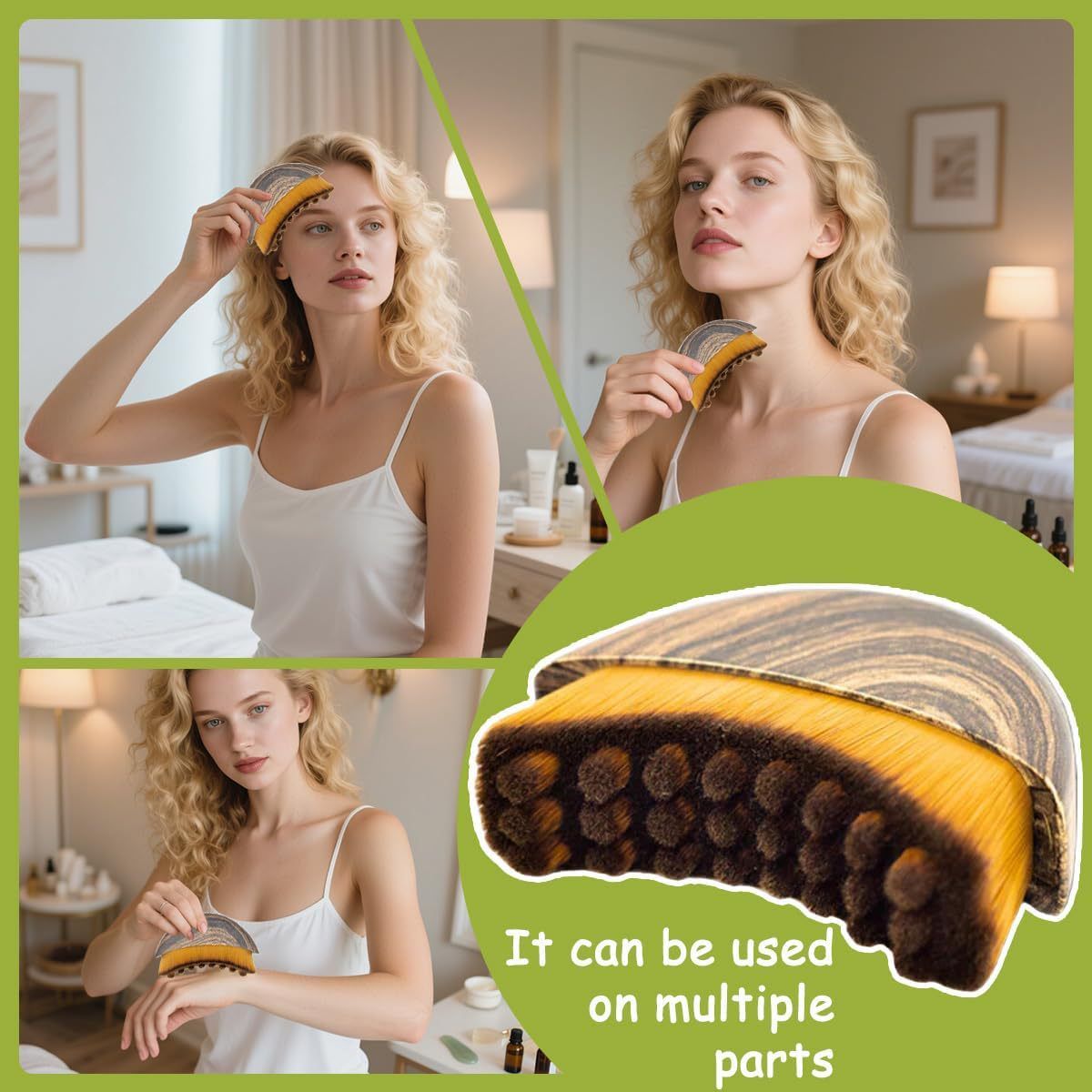 Multifunctional Skincare & Massage Kit with 80ml Black Silicone Facial Ice Roller view 8