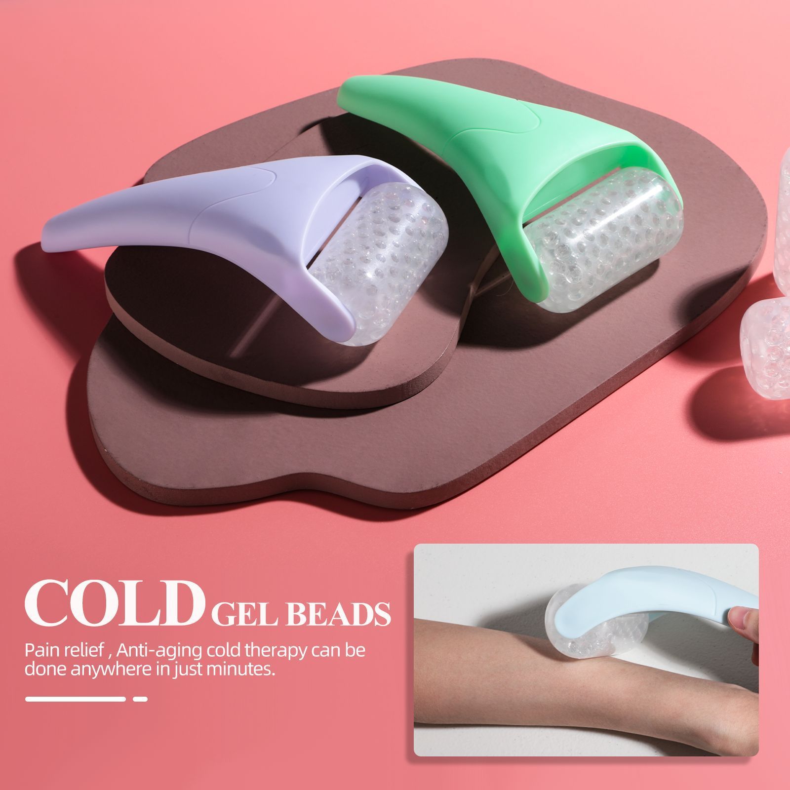 Microbubble Oxygen Hydration Facial Pore Cleanser and Purple Reusable Ice view 9