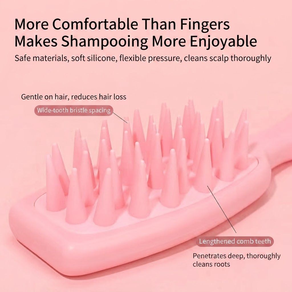 Microbubble Oxygen Hydration Facial Pore Cleanser and Pink Silicone Scalp view 9