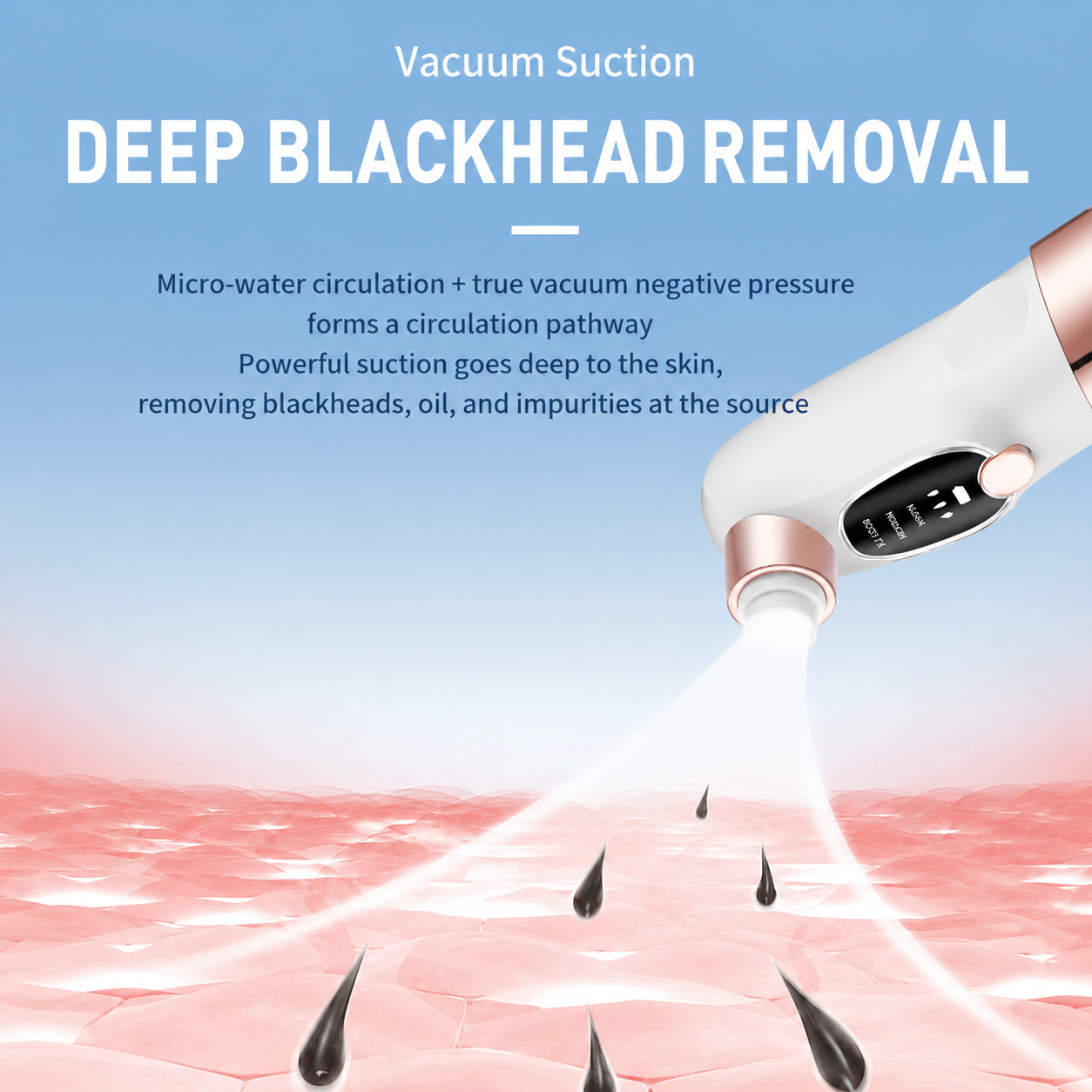 Microbubble Oxygen Hydration Facial Pore Cleanser and Black Silicone Scalp view 5